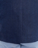 Casaco Casual 100% Linho em Azul Escuro