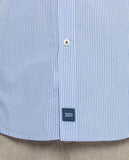 Camisa Casual 100% Algodão em Azul Claro