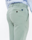 Green Regular Chino Trousers