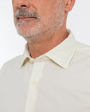 Camisa Casual 100% Algodão em Amarelo Claro