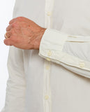 Camisa Casual 100% Algodão em Amarelo Claro