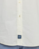 Camisa Casual 100% Algodão em Amarelo Claro