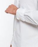 Camisa Casual 100% Algodón en Blanco