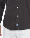 Camisa Casual 100% Algodón en Negro