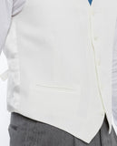 Chaleco 100% Lino en Beige Claro