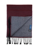 Dark Bordeaux Scarf 100% Flece wool