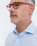 Camisa Clássica 100% Algodão em Azul