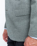 Green Sports Jacket 100% Flece wool