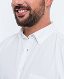 Camisa Casual 100% Algodão em Branco