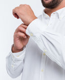 Camisa Casual 100% Algodão em Branco