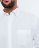 Camisa Casual 100% Algodão em Branco