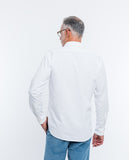 Camisa Casual 100% Algodão em Branco