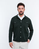 Casaco de Malha 100% Merino em Verde Escuro