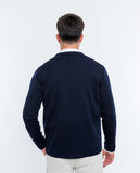 Dark Blue Cardigan 100% Merino Wool