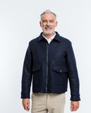 Dark Blue Jacket 100% Flece wool