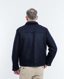 Dark Blue Jacket 100% Flece wool