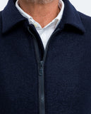 Dark Blue Jacket 100% Flece wool