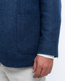 Dark Blue Sports Jacket 100% Flece wool