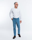 Blue Regular Chino Trousers