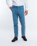 Blue Regular Chino Trousers