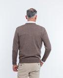Camisola 100% Lã Merino em Castanho