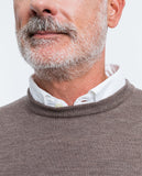 Camisola 100% Lã Merino em Castanho