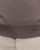 Camisola 100% Lã Merino em Castanho