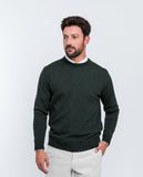 Camisola 100% Merino em Verde Escuro