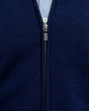 Dark Blue Cardigan 100% Merino Wool