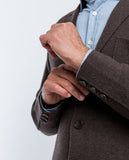 Dark Brown Cardigan 100% Merino Wool