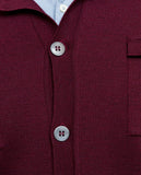 Bordeaux Cardigan 100% Merino Wool