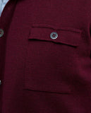 Bordeaux Cardigan 100% Merino Wool