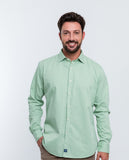 Camisa Casual 100% Algodón en Verde Claro