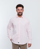 Camisa Casual 100% Algodón en Rosa Claro