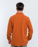 Dark Orange Long Sleeve Polo 100% Cotton