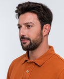 Polo Piqué 100% Algodón en Naranja Oscuro