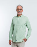 Camisa Casual 100% Algodão em Verde Claro