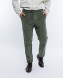 Dark Dry Green Regular Chino Trousers