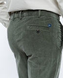 Dark Dry Green Regular Chino Trousers