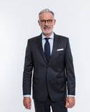 Dark Grey Suit Regular Plain 100% Flece wool