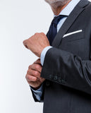 Dark Grey Suit Regular Plain 100% Flece wool