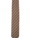 Gravata 100% Algodão em Castanho Claro