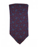 Lenço Ascot 100% Seda em Bordeaux