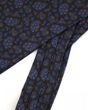 Lenço Ascot 100% Seda em Castanho