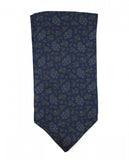 Lenço Ascot 100% Seda em Azul