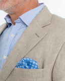 Americana 100% Lino en Beige Oscuro