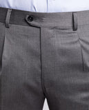 Light Grey Classic Trousers Regular 100% Wool
