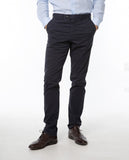Dark Blue Regular Chino Trousers