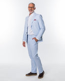 Pantalón Regular en Azul Claro