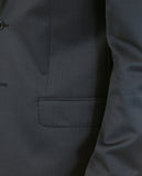 Dark Blue Suit Soft Slim End-On-End 100% Wool